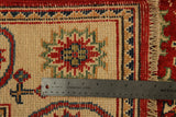 22681 - Kazak Hand-Knotted/Handmade Afghan Tribal/Nomadic Authentic/Size: 6'1' x 4'0"