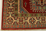 22680 - Kazak Hand-Knotted/Handmade Afghan Tribal/Nomadic Authentic/Size: 5'11" x 4'0"