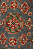 22726 - Kazak Hand-Knotted/Handmade Afghan Tribal/Nomadic Authentic/Size: 5'9" x 4'0"