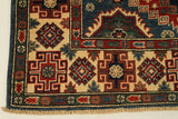 22724 - Kazak Hand-Knotted/Handmade Afghan Tribal/Nomadic Authentic/Size: 6'10" x 3'10"