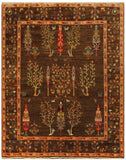 22609 - Chobi Ziegler Hand-Knotted/Handmade Afghan Rug/Carpet Modern Authentic/Size: 6'6" x 5'2"