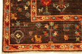 22609 - Chobi Ziegler Hand-Knotted/Handmade Afghan Rug/Carpet Modern Authentic/Size: 6'6" x 5'2"