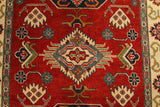 22718 - Kazak Afghan Hand-knotted Contemporary/Nomadic/Tribal Carpet/Rug/Size: 6'0" x 4'0"