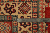 22714 - Kazak Hand-Knotted/Handmade Afghan Tribal/Nomadic Authentic/Size: 6'2" x 3'11"