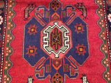 24978- Hamadan Hand-Knotted/Handmade Persian Rug/Carpet Traditional Authentic/ Size: 9'7" x 2'7"