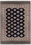 25196- Jaldar Hand-knotted/Handmade Pakistani Rug/Carpet Traditional Authentic/Size: 8'2" x 5'7"