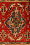 22757 - Kazak Afghan Hand-knotted Contemporary/Nomadic/Tribal Carpet/Rug/Size: 5'10" x 4'1"