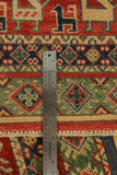 22755 - Kazak Afghan Hand-knotted Contemporary/Nomadic/Tribal Carpet/Rug/Size: 5'8" x 4'2"