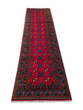 25325- Khal Mohammad Afghan Hand-Knotted Authentic/Traditional/Carpet/Rug/ Size: 9'6" x 2'7"
