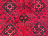 25308- Khal Mohammad Afghan Hand-Knotted Authentic/Traditional/Carpet/Rug/ Size: 6'4" x 4'0"