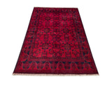 25309- Khal Mohammad Afghan Hand-Knotted Authentic/Traditional/Carpet/Rug/ Size: 6'4" x 4'2"
