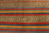 22673 - Kazak Hand-Knotted/Handmade Afghan Tribal/Nomadic Authentic/Size: 6'0" x 4'2"