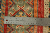 22673 - Kazak Hand-Knotted/Handmade Afghan Tribal/Nomadic Authentic/Size: 6'0" x 4'2"