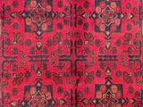 25311- Khal Mohammad Afghan Hand-Knotted Authentic/Traditional/Carpet/Rug/ Size: 6'7" x 4'0"