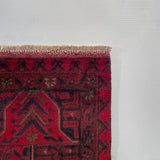 25311- Khal Mohammad Afghan Hand-Knotted Authentic/Traditional/Carpet/Rug/ Size: 6'7" x 4'0"