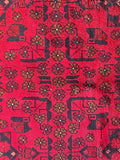 25307- Khal Mohammad Afghan Hand-Knotted Authentic/Traditional/Carpet/Rug/ Size: 6'5" x 4'3"
