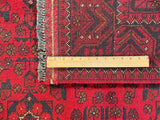 25307- Khal Mohammad Afghan Hand-Knotted Authentic/Traditional/Carpet/Rug/ Size: 6'5" x 4'3"