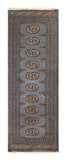 25026-Bokhara Hand-Knotted/Handmade Pakistani Rug/Carpet Tribal/Nomadic Authentic/ Size: 5'10" x 2'0"