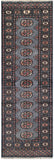25037-Bokhara Hand-Knotted/Handmade Pakistani Rug/Carpet Tribal/Nomadic Authentic/ Size: 5'11" x 2'0"/180cm x 61cm
