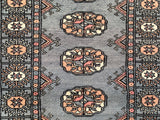 25037-Bokhara Hand-Knotted/Handmade Pakistani Rug/Carpet Tribal/Nomadic Authentic/ Size: 5'11" x 2'0"