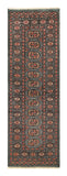 25038-Bokhara Hand-Knotted/Handmade Pakistani Rug/Carpet Tribal/Nomadic Authentic/ Size: 6'0" x 2'1"