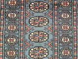 25038-Bokhara Hand-Knotted/Handmade Pakistani Rug/Carpet Tribal/Nomadic Authentic/ Size: 6'0" x 2'1"/183cm x 64cm