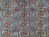 25040-Bokhara Hand-Knotted/Handmade Pakistani Rug/Carpet Tribal/Nomadic Authentic/ Size: 6'4" x 4'1"/193cm x 125cm