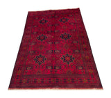 25306- Khal Mohammad Afghan Hand-Knotted Authentic/Traditional/Carpet/Rug/ Size: 6'6" x 4'3"