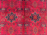 25306- Khal Mohammad Afghan Hand-Knotted Authentic/Traditional/Carpet/Rug/ Size: 6'6" x 4'3"
