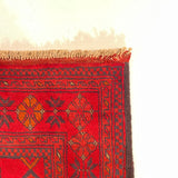 25306- Khal Mohammad Afghan Hand-Knotted Authentic/Traditional/Carpet/Rug/ Size: 6'6" x 4'3"