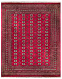 25287-Bokhara Hand-Knotted/Handmade Pakistani Rug/Carpet Tribal/Nomadic Authentic/ Size: 10'10" x 8'4"