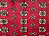 25287-Bokhara Hand-Knotted/Handmade Pakistani Rug/Carpet Tribal/Nomadic Authentic/ Size: 10'10" x 8'4"