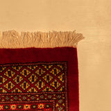 25287-Bokhara Hand-Knotted/Handmade Pakistani Rug/Carpet Tribal/Nomadic Authentic/ Size: 10'10" x 8'4"