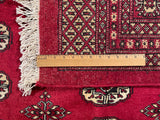 25287-Bokhara Hand-Knotted/Handmade Pakistani Rug/Carpet Tribal/Nomadic Authentic/ Size: 10'10" x 8'4"