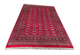 25297-Bokhara Hand-Knotted/Handmade Pakistani Rug/Carpet Tribal/Nomadic Authentic/ Size: 8'11" x 6'0"