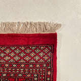 25297-Bokhara Hand-Knotted/Handmade Pakistani Rug/Carpet Tribal/Nomadic Authentic/ Size: 8'11" x 6'0"