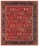 25362- Chobi Ziegler Afghan Hand-Knotted Contemporary/Modern Runner/Size: 9'10" x 8'5"