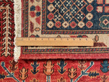 25362- Chobi Ziegler Afghan Hand-Knotted Contemporary/Modern Runner/Size: 9'10" x 8'5"