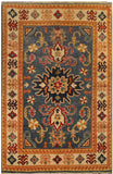 22631 - Kazak Hand-Knotted/Handmade Afghan Tribal/Nomadic Authentic/Size: 4'11" x 3'5"