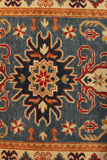 22631 - Kazak Hand-Knotted/Handmade Afghan Tribal/Nomadic Authentic/Size: 4'11" x 3'5"