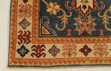 22631 - Kazak Hand-Knotted/Handmade Afghan Tribal/Nomadic Authentic/Size: 4'11" x 3'5"