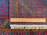 25327- Khal Mohammad Afghan Hand-Knotted Authentic/Traditional/Carpet/Rug/ Size: 9'7" x 2'7"