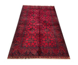 25305- Khal Mohammad Afghan Hand-Knotted Authentic/Traditional/Carpet/Rug/ Size: 6'5" x 4'1"