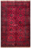 25305- Khal Mohammad Afghan Hand-Knotted Authentic/Traditional/Carpet/Rug/ Size: 6'5" x 4'1"