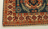 22628 - Kazak Hand-Knotted/Handmade Afghan Tribal/Nomadic Authentic/Size: 4'11" x 3'4"