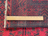 25305- Khal Mohammad Afghan Hand-Knotted Authentic/Traditional/Carpet/Rug/ Size: 6'5" x 4'1"