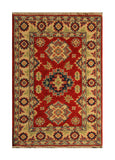 22807 - Kazak Afghan Hand-knotted Contemporary/Modern Nomadic/Tribal Carpet/Rug/Size: 3'0" x 1'10"