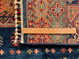 25013- Chobi Ziegler Afghan Hand-Knotted Contemporary/Traditional/Size: 9'3" x 6'8"