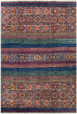 25009- Chobi Ziegler Afghan Hand-Knotted Contemporary/Traditional/Size: 9'10" x 6'6"