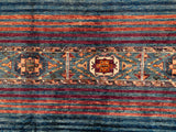 25009- Chobi Ziegler Afghan Hand-Knotted Contemporary/Traditional/Size: 9'10" x 6'6"